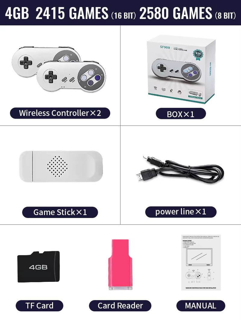 Retro SF900 Video Game Console 