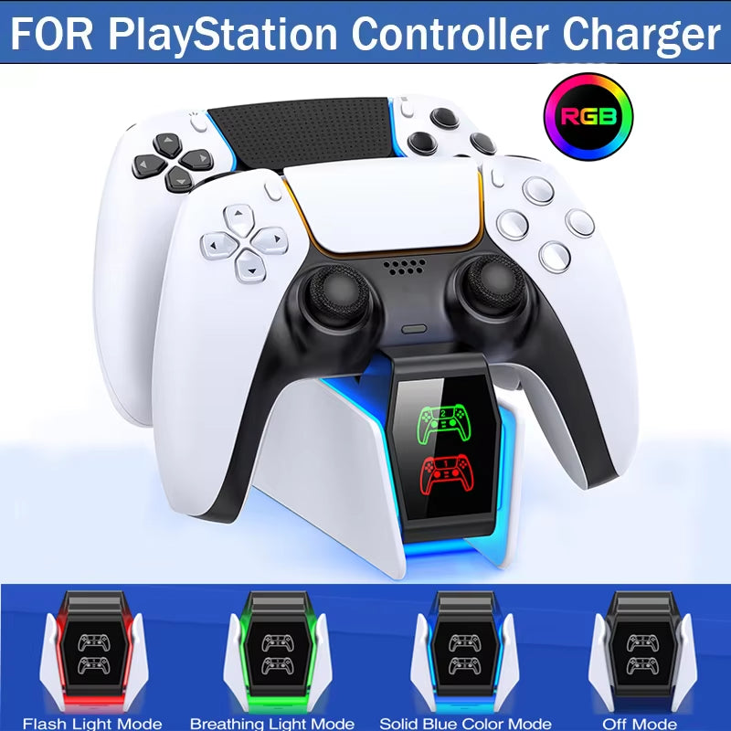 RGB PS5 Controller Charging Station 