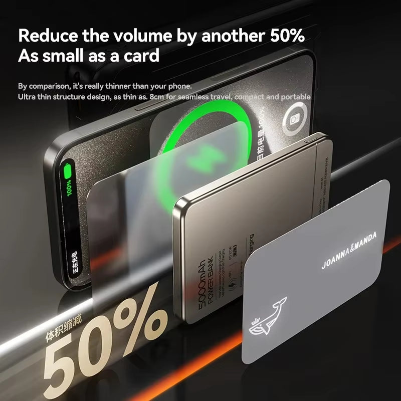 Fast-Charging Wireless Magnetic Power Bank