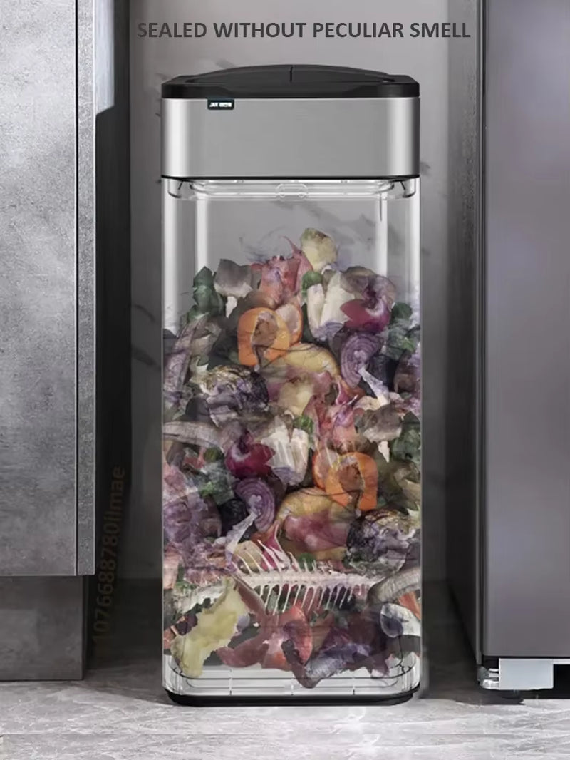 40L Smart Trash Can Stainless-Steel 