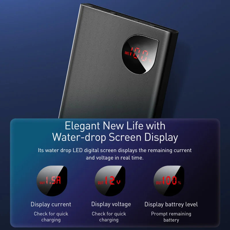 Fast charging 10000Mah Power Bank 