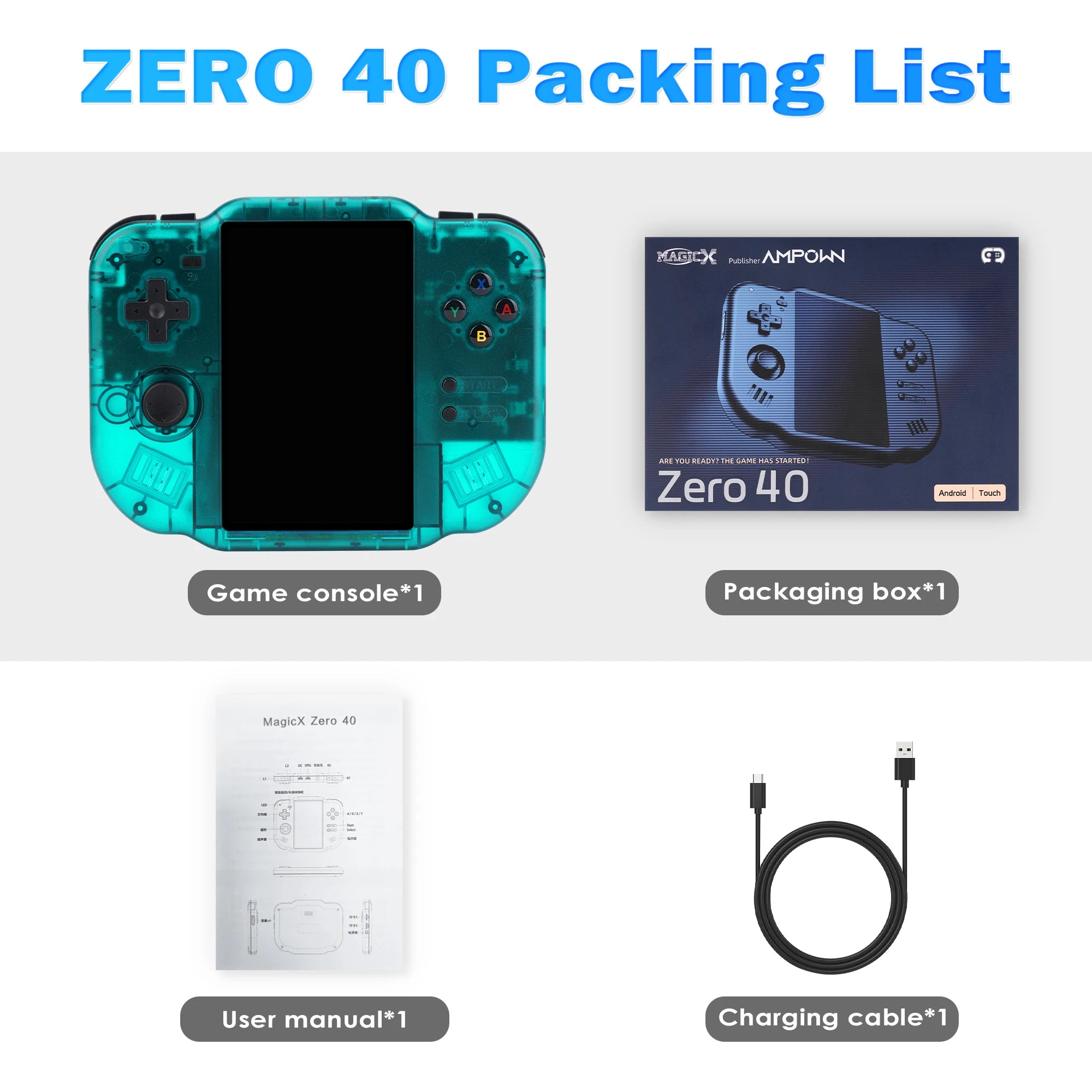 Zero 40 Handheld Game Console 