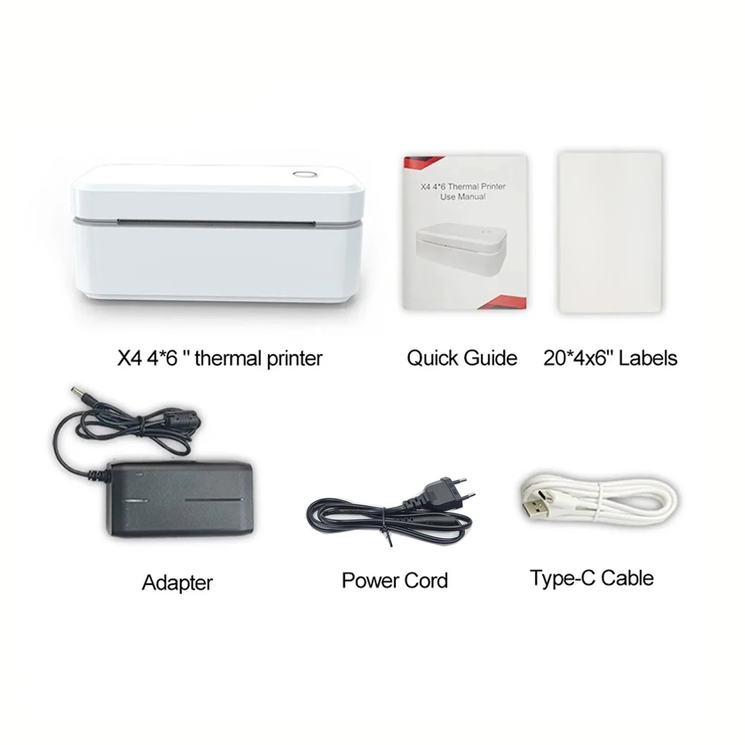 Portable X4 Thermal Label Printer