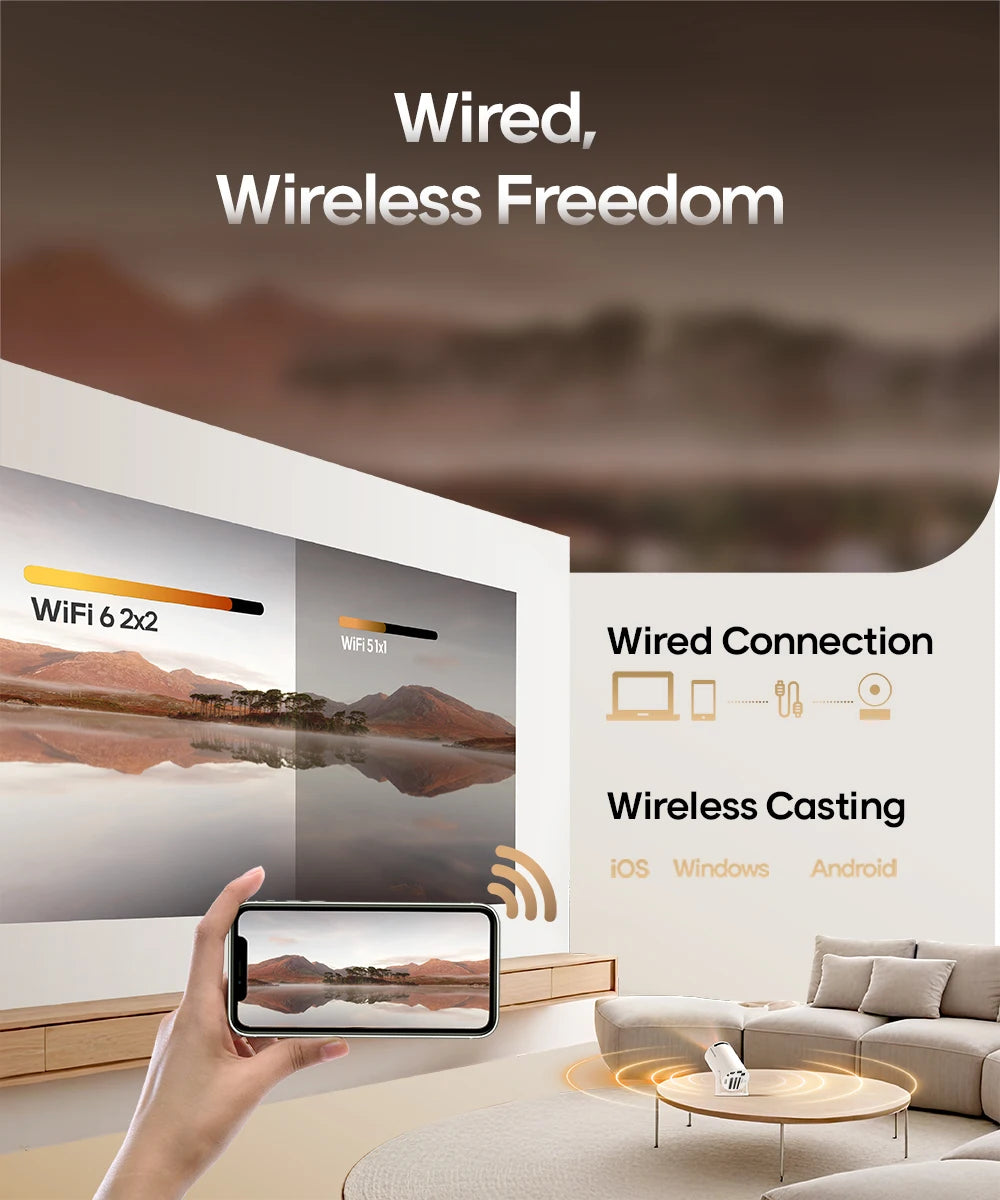 HY300 Pro Projector Home Cinema 