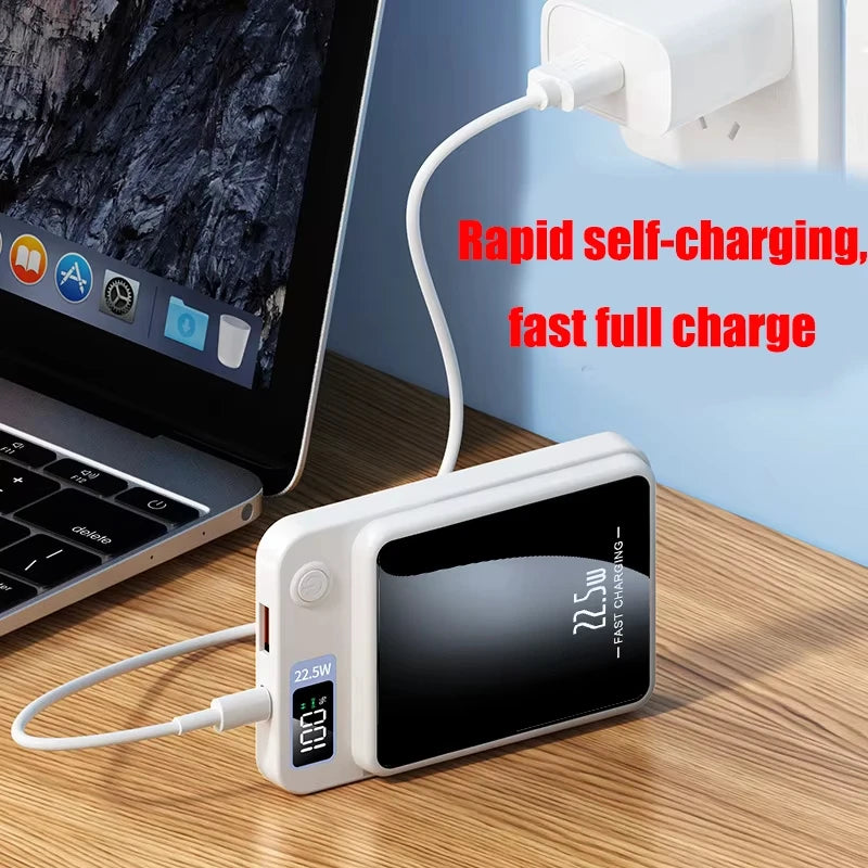 Fast-Charging Magnetic Wireless Power Bank 