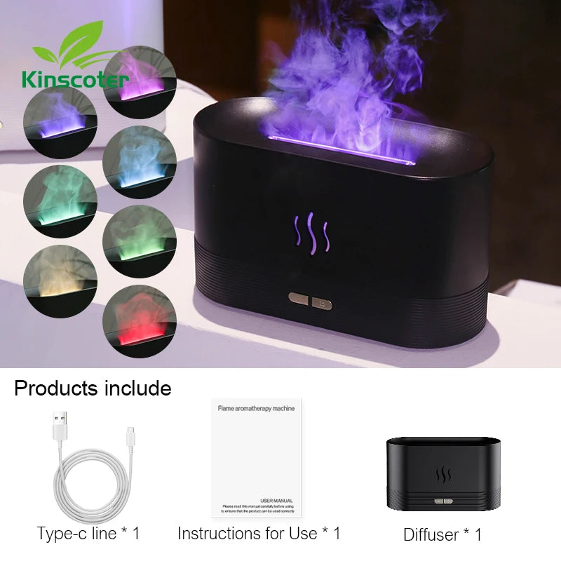 Aroma Diffuser Flame Air Humidifier