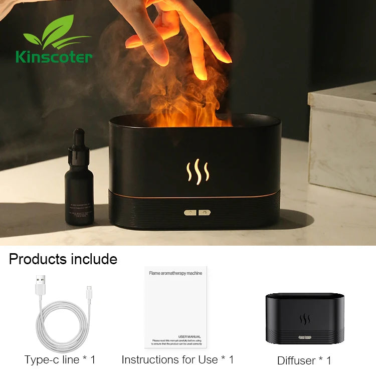 Aroma Diffuser Flame Air Humidifier