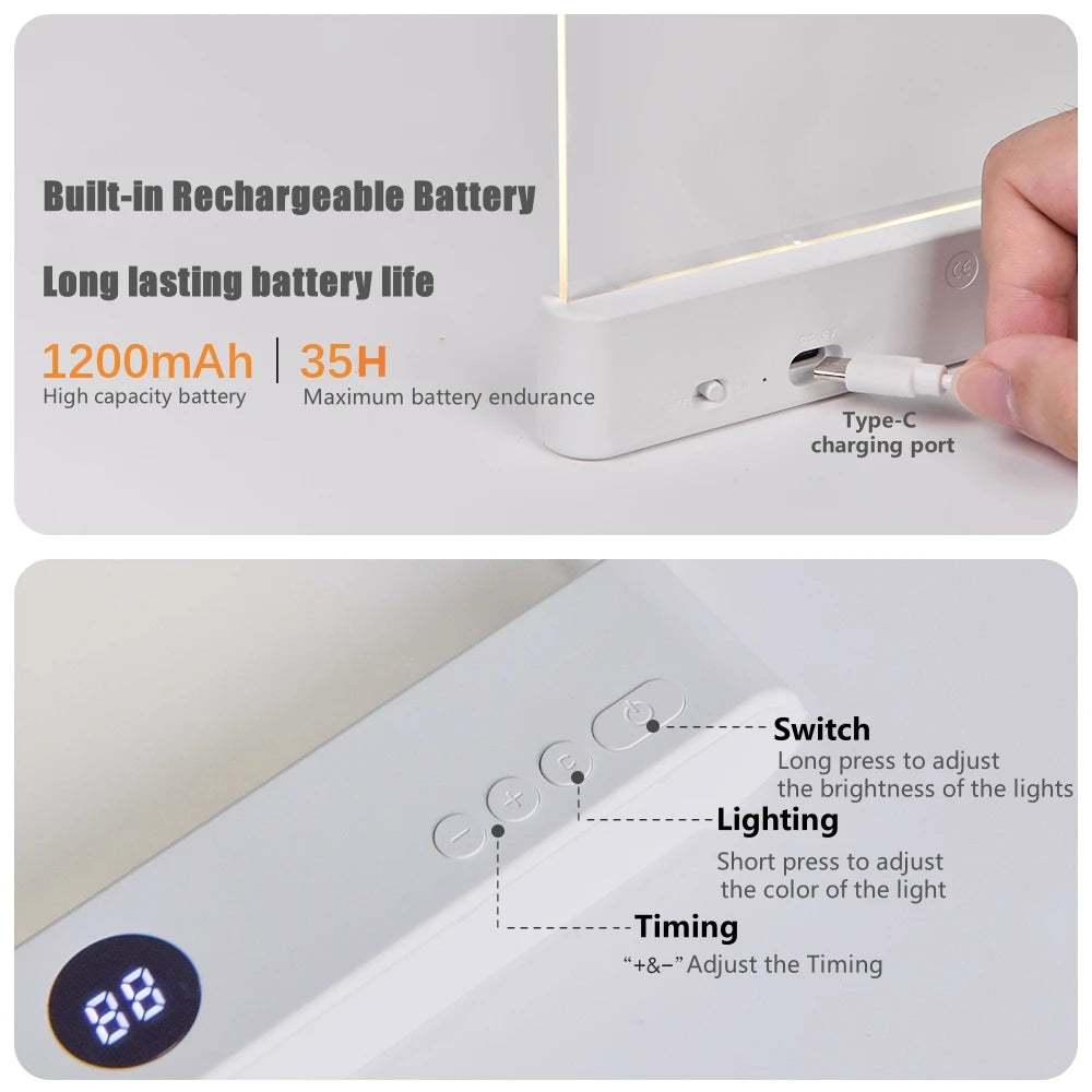 LED Flat Panel Reading Light