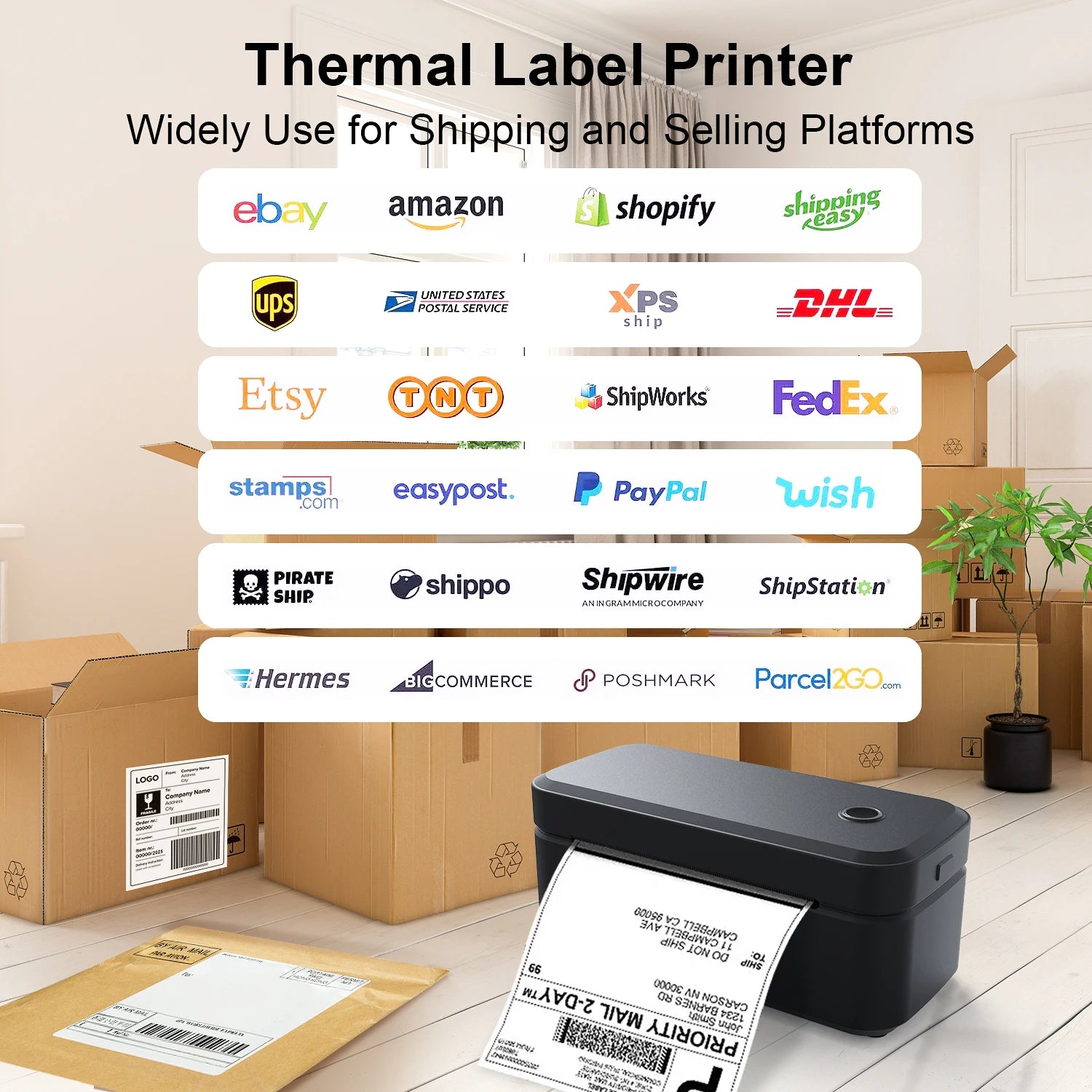 Portable X4 Thermal Label Printer