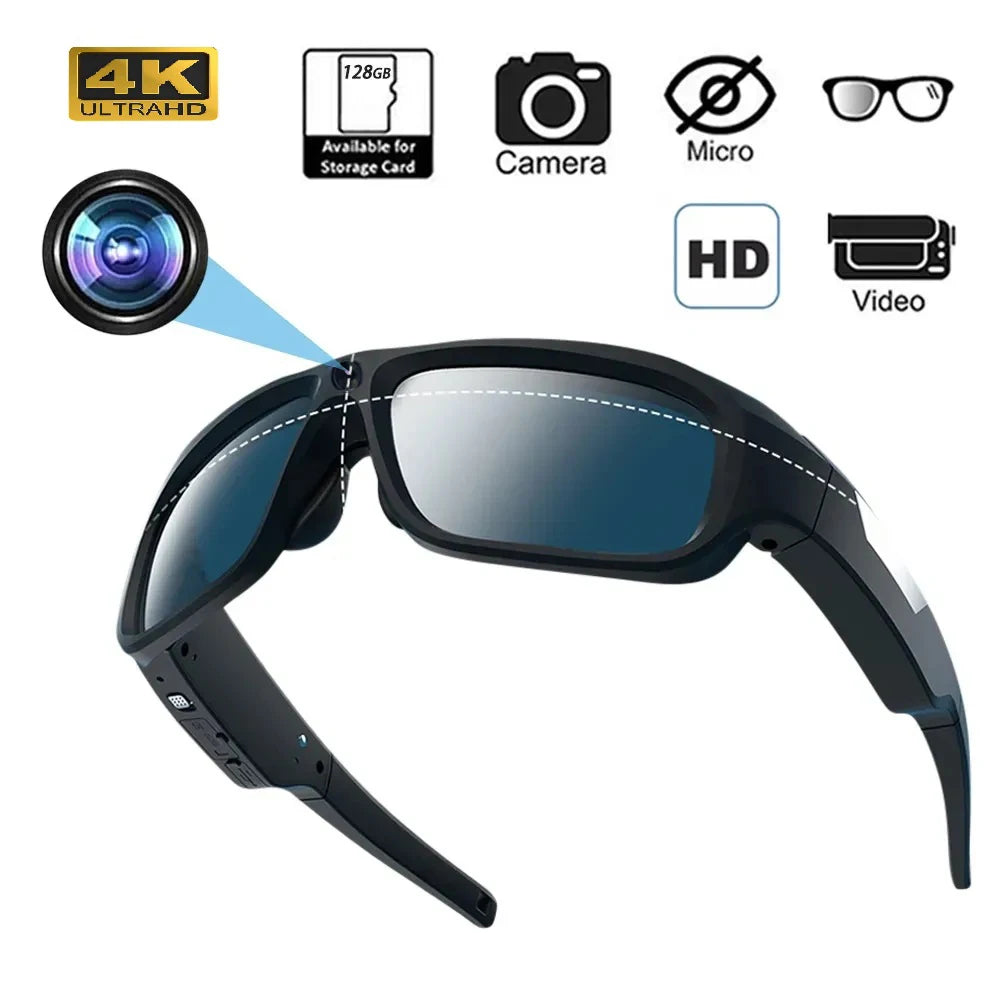 4K Quality Sports Camera Glasses 