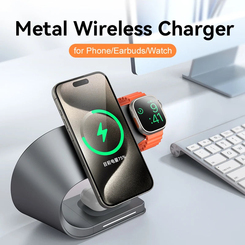 4-in-1 Wireless Charger Magnetic Shell 