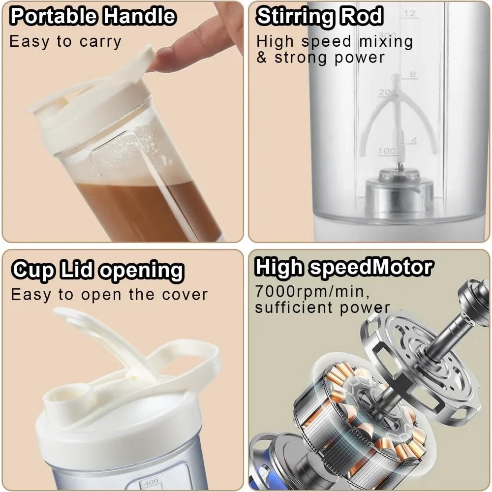 Electric Self-Stirring Protein Shake Bottle 