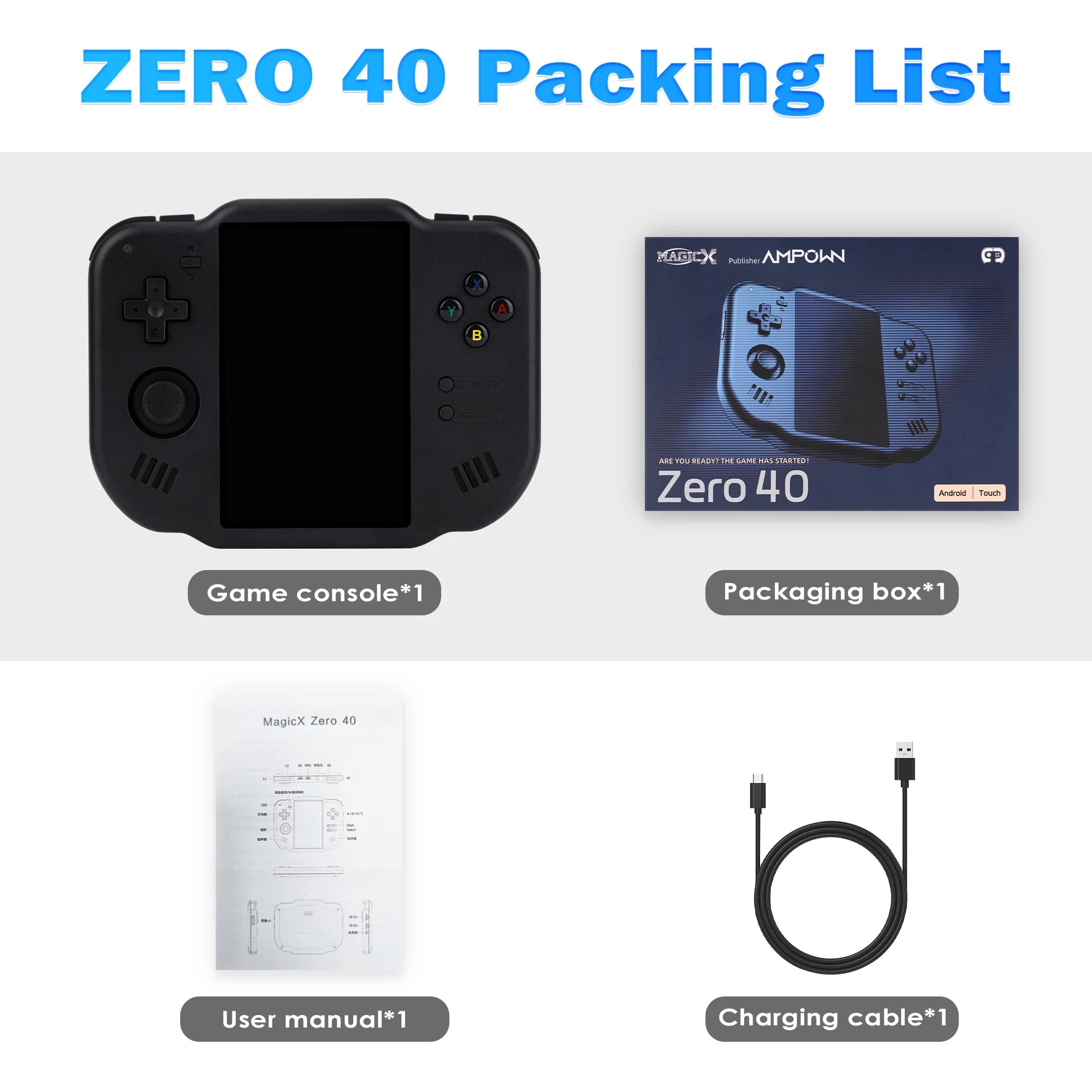 Zero 40 Handheld Game Console 