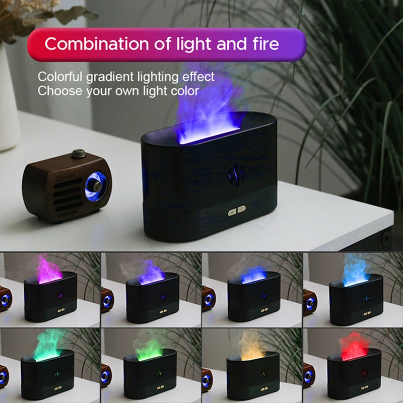 Aroma Diffuser Flame Air Humidifier