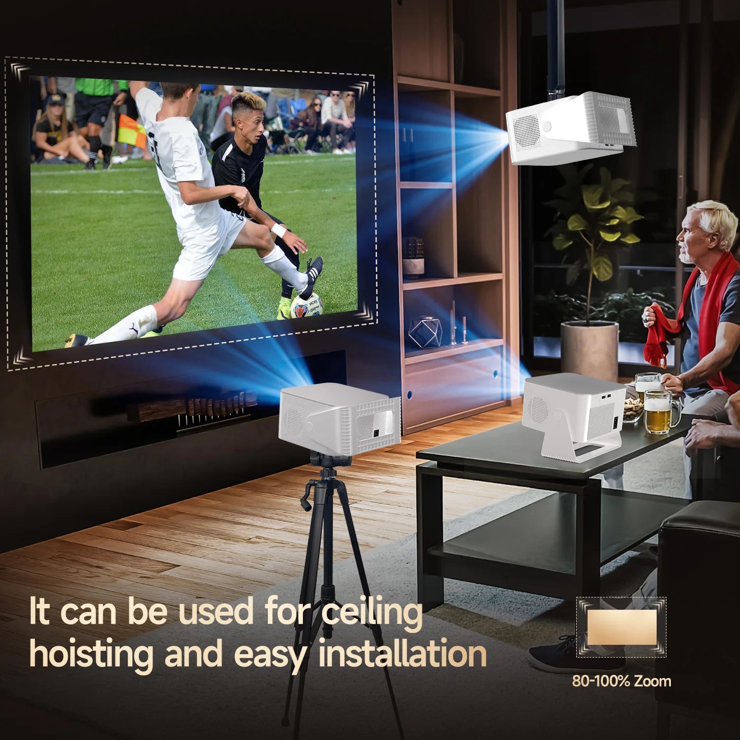 Hy350Max 8K 900ANSI Portable Projector