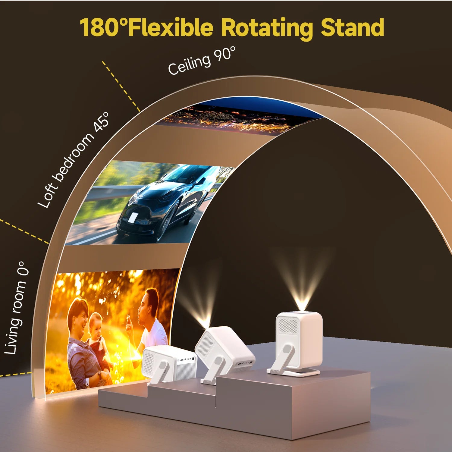 Auto Focus 4K Portable Projector