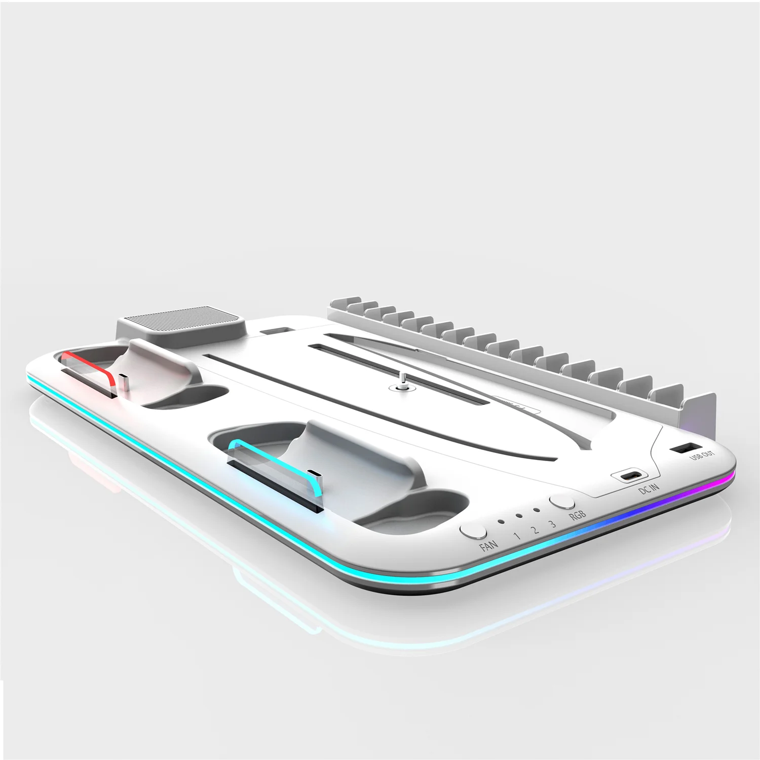 PS5 RGB Light Cooling Station