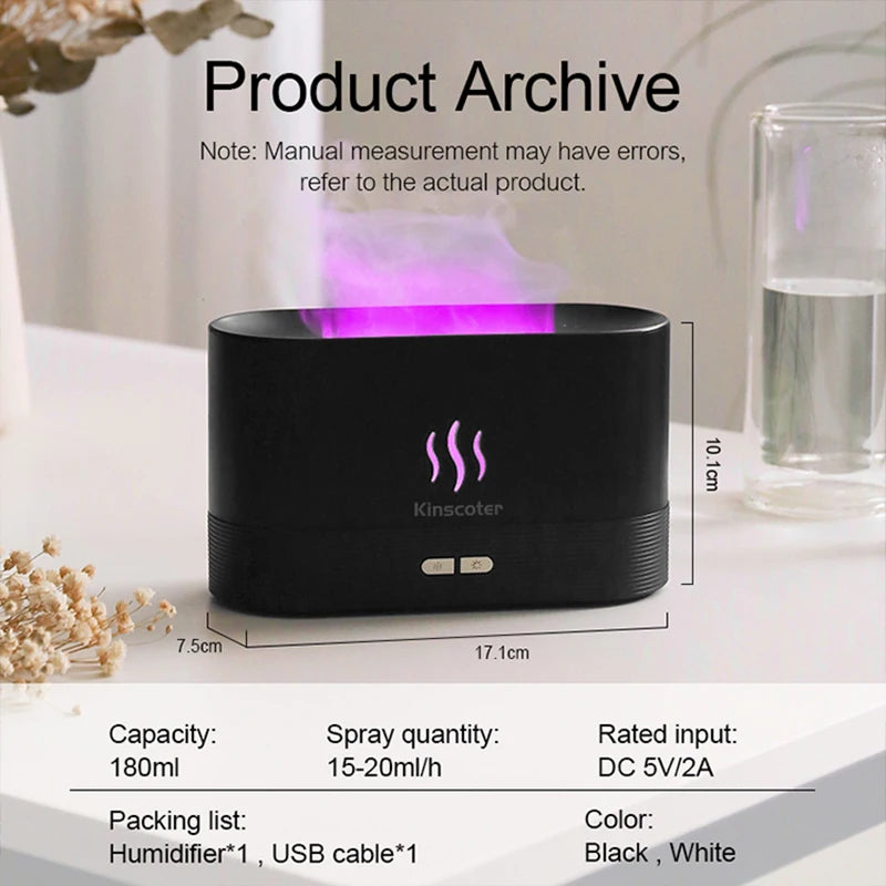 Aroma Diffuser Flame Air Humidifier