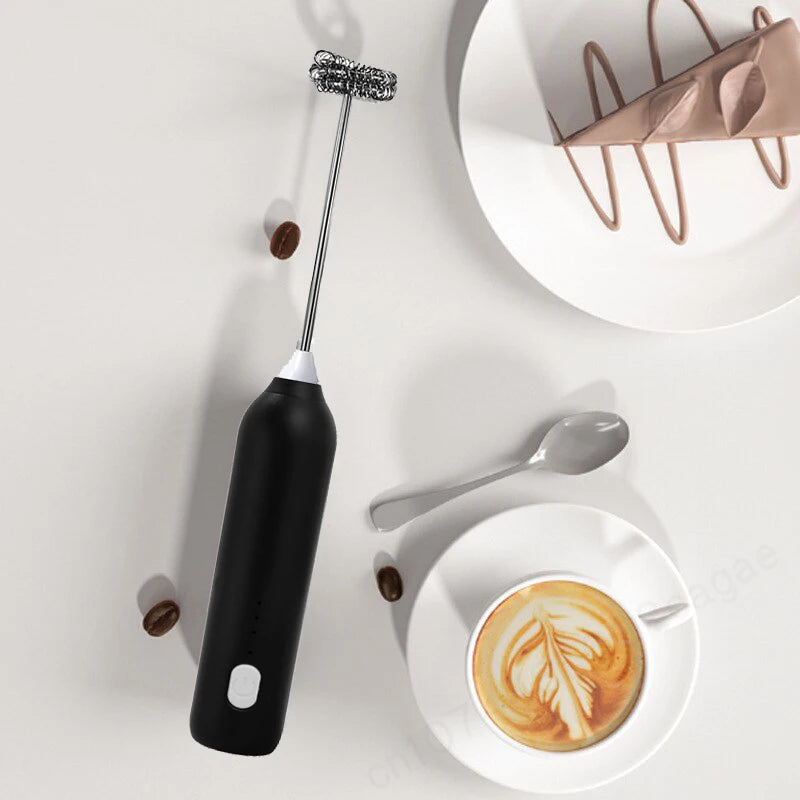 Solid Cordless Electric Coffee Whisk 