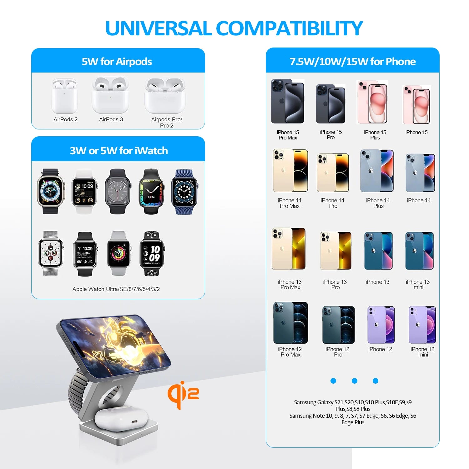 Pro 3-in-1 Magnetic Wireless Charger