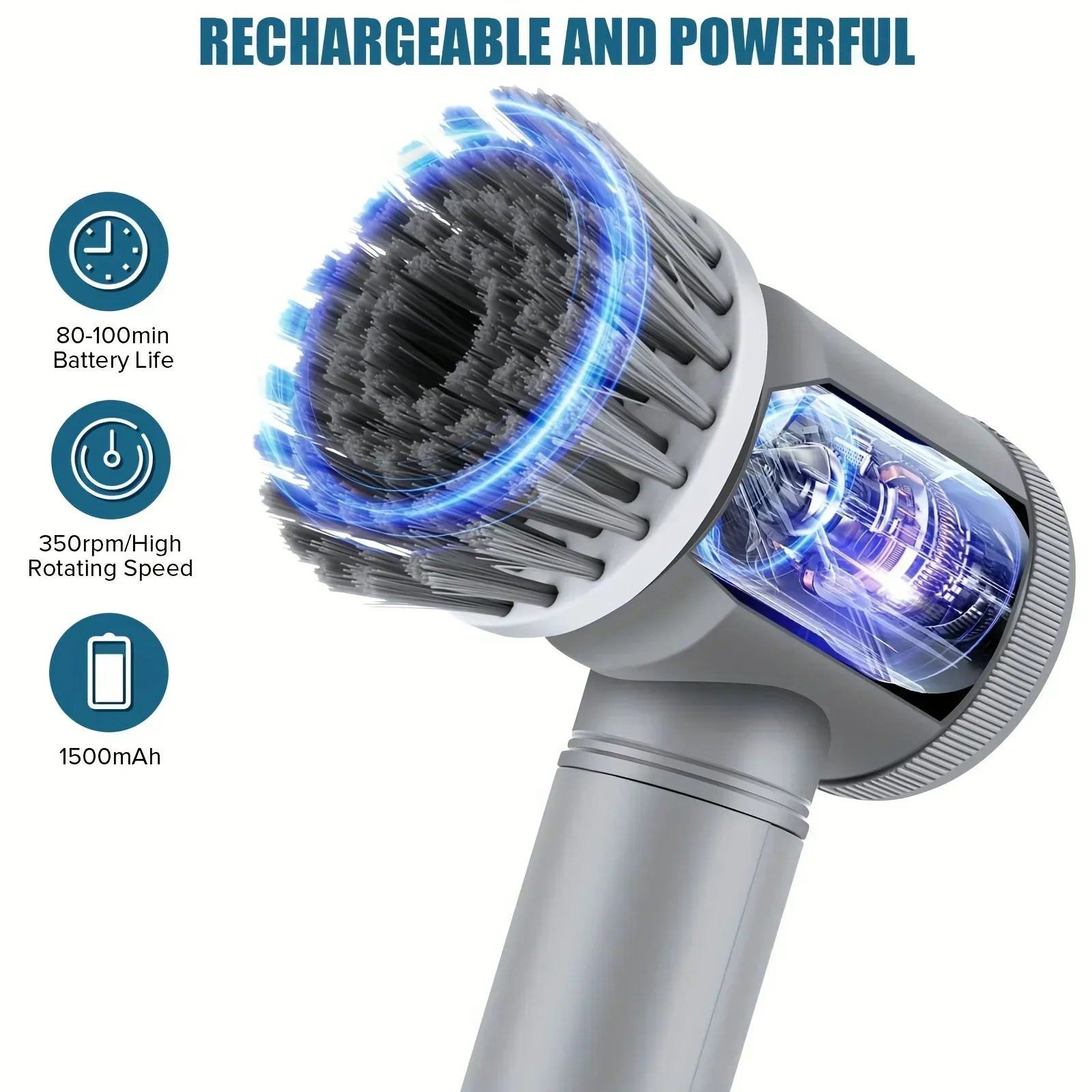 5-in-1 Cordless Electric Cleaning Brush