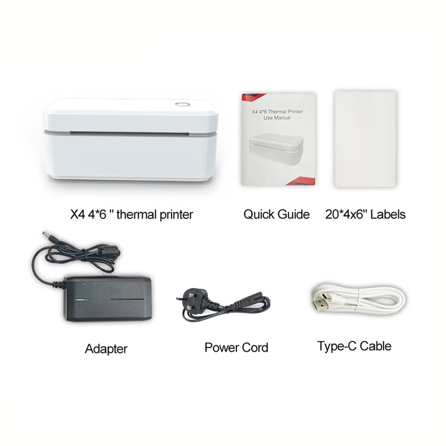 Portable X4 Thermal Label Printer