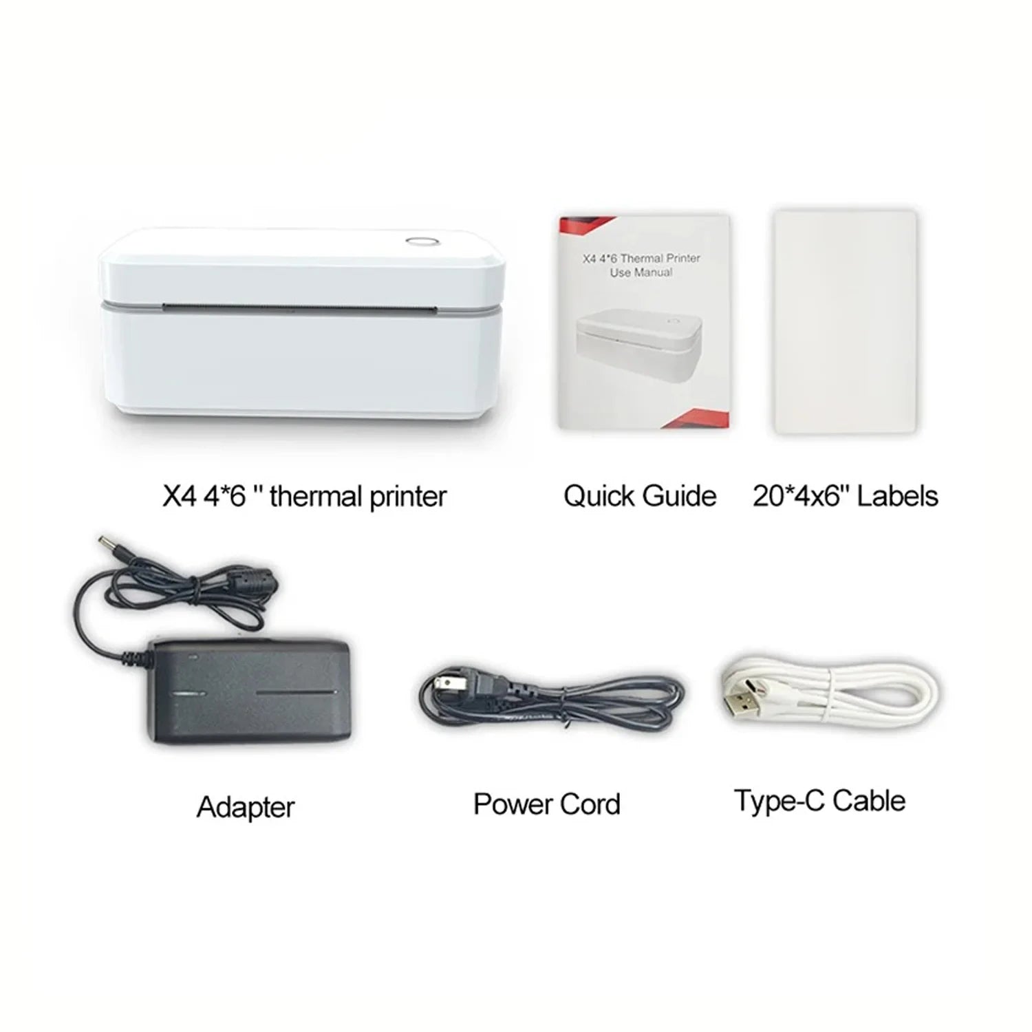 Portable X4 Thermal Label Printer