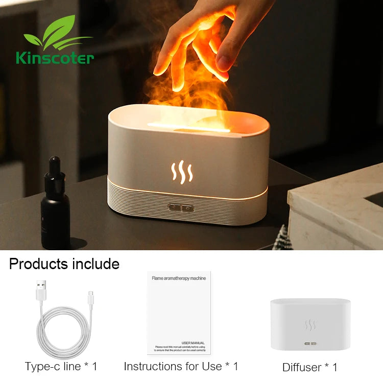 Aroma Diffuser Flame Air Humidifier
