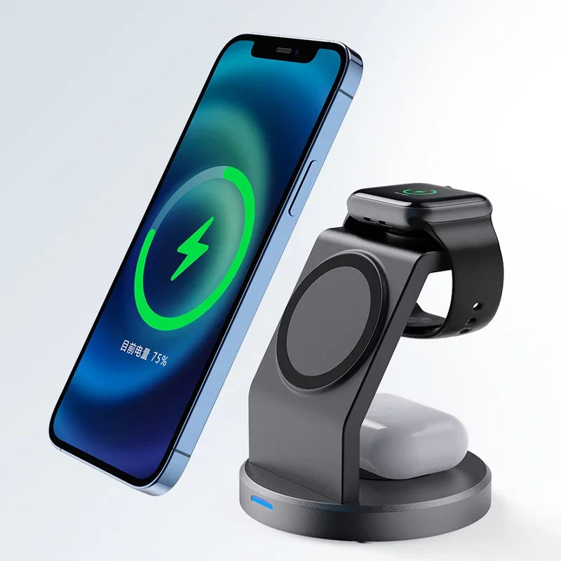 3-in-1 Magnetic Wireless Charger Station 