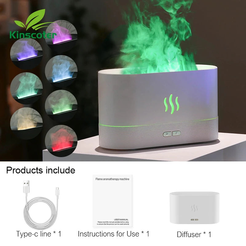 Aroma Diffuser Flame Air Humidifier