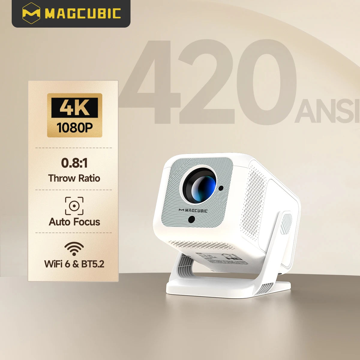 Auto Focus 4K Portable Projector