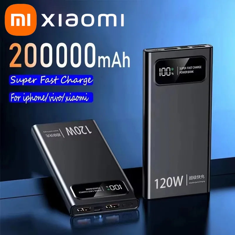 Fast Charging 120W Powerbank 200000Mah 
