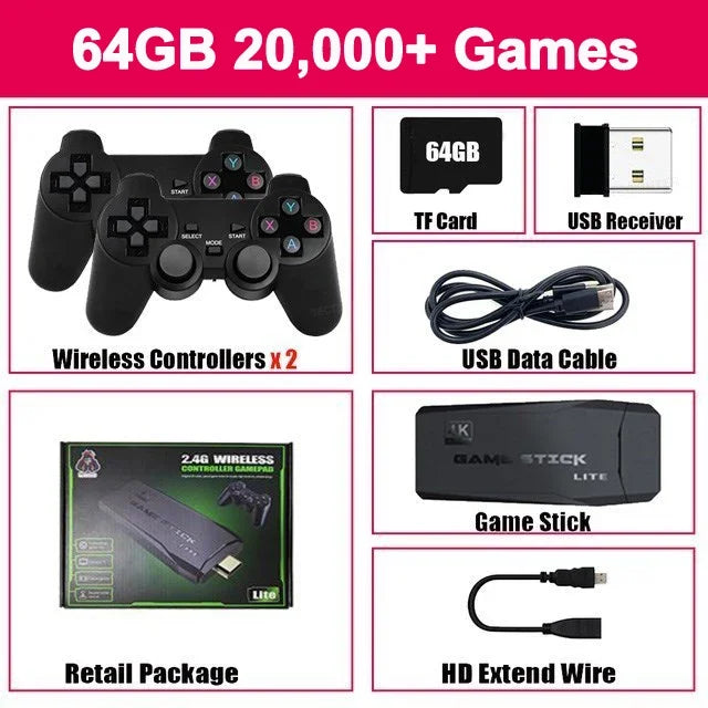 4K Game Stick TV Game-Console 