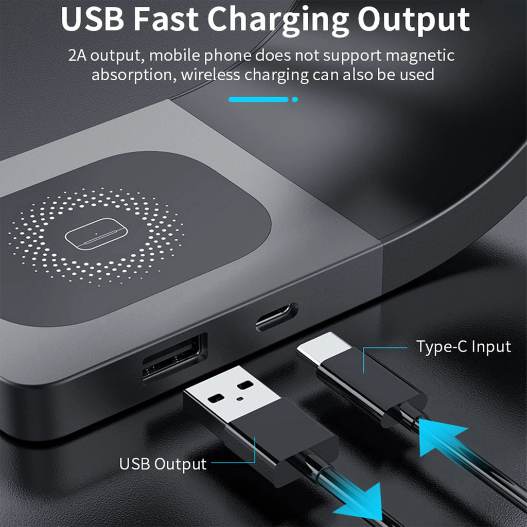 4-in-1 Wireless Charger Magnetic Shell 