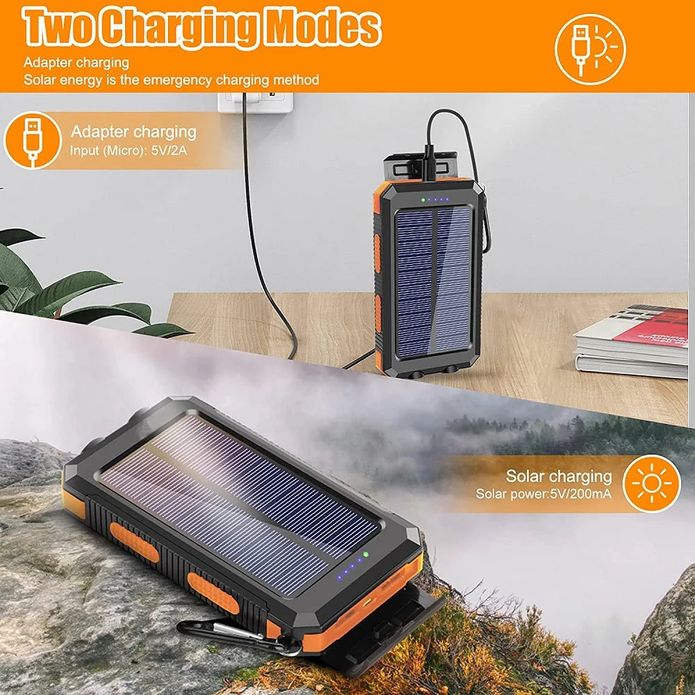 Portable Smart Solar Power Bank 