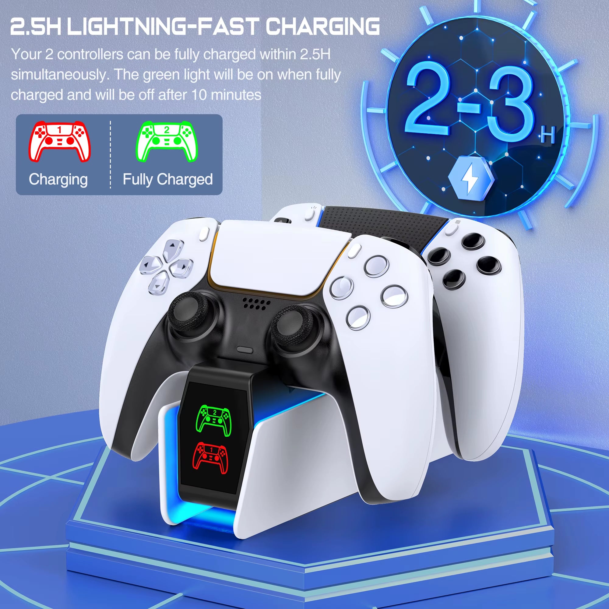 RGB PS5 Controller Charging Station 