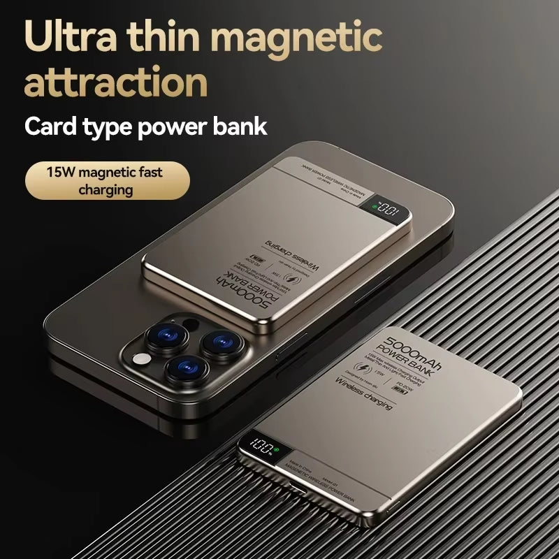 Fast-Charging Wireless Magnetic Power Bank